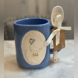 Rae Dunn Mother Goose 2026 Double Sided Blue Easter Mug